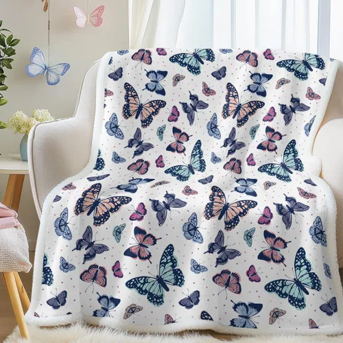 Miniatura 13 de Manta mullida de gato para mujer, manta acogedora de sherpa y gatos, lindas mantas suaves para personas amantes de los gatos, manta de felpa Kawaii