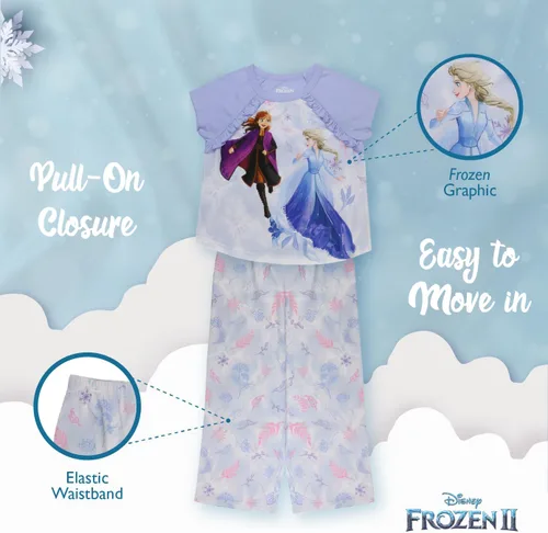 Miniatura 4 de Disney Conjunto de pijama de 3 piezas de Minnie Mouse de Descendientes de Frozen para niña