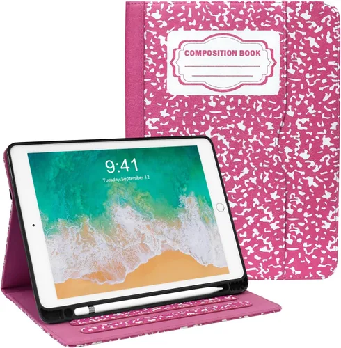 Miniatura 10 de Zonefoker Fundas para iPad de 6ª generación 2018/2017, iPad Air 2 2014, iPad Air 2013, iPad Pro 9.7 pulgadas 2016 con soporte para lápices, funda