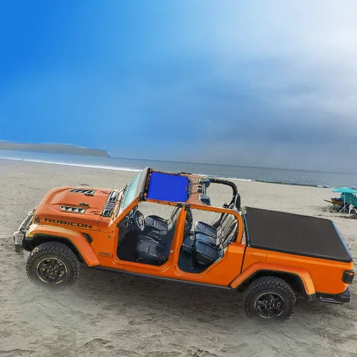 Miniatura 8 de Shadeidea - Parasol para capota de automóvil, parte delantera, funda de malla de color azul, bloqueador ultravioleta con bolsa de transporte