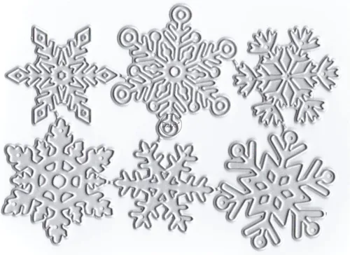 Miniatura 29 de DzIxY Hermosos troqueles de corte de metal con estrellas de árbol de Navidad para hacer tarjetas, juegos de troqueles de papel para grabar, álbum