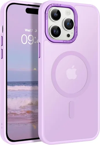 Miniatura 10 de BENTOBEN Funda magnética para iPhone 14 Pro [compatible con Magsafe] translúcida mate 14 Pro, delgada, a prueba de golpes, para mujeres, hombres