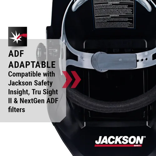 Miniatura 6 de JACKSON SAFETY - Casco de soldadura pasiva, negro, Negro, 1