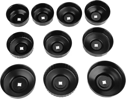 Miniatura 7 de Ejoyous Juego de llaves universales de tapa de filtro de aceite de 11 piezas con estuche de transporte portátil para reparación de automóviles