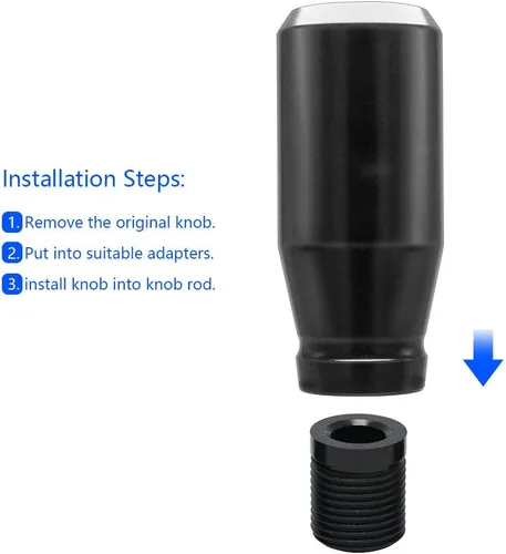 Miniatura 3 de Cool JDM - Cubierta universal con peso para perilla de palanca de velocidades, manual o automática