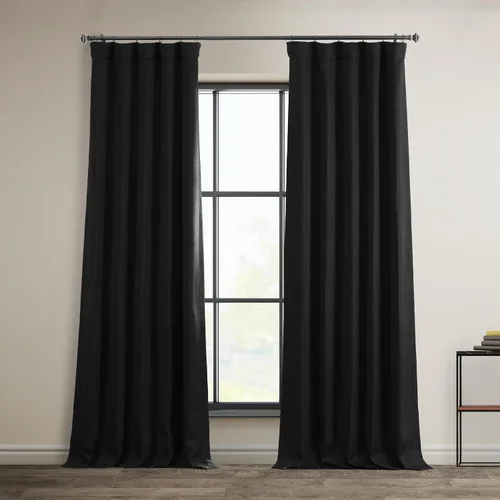 Miniatura 63 de HPD Half Price Drapes - Cortinas de lino sintético para sala de estar (2 paneles) - 100 pulgadas de ancho x 84 pulgadas de largo - Cortinas