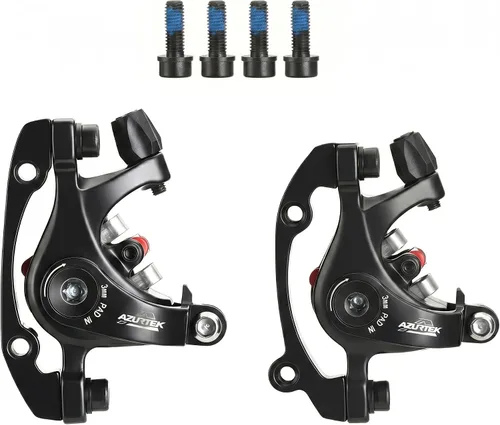 Miniatura 8 de Kit de freno de disco para bicicleta, juego de freno de disco hidráulico de tracción de línea con pinza de presión de aceite de aluminio, con 2