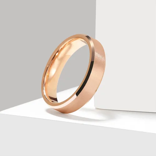 Miniatura 73 de King Will Anillo de boda de tungsteno para hombre, disponible en 15/64 a 25/64 de pulgada (6 a 10 mm), negro/plata, acabado mate, borde pulido