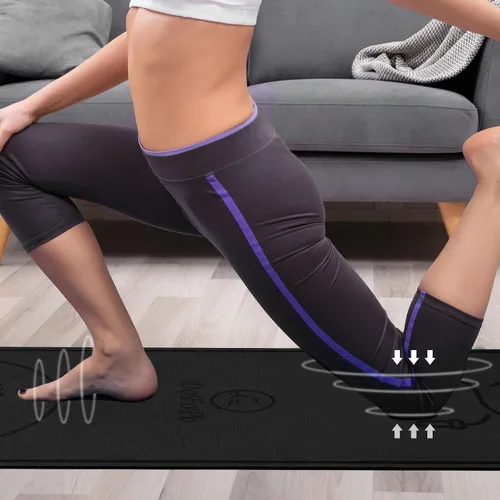 Miniatura 8 de Tapete para Saltar la Cuerda 71"/63"x24" Más Grande Antideslizante Interior Exterior Tapete de Ejercicio Fitness, Alta Densidad Entrenamiento