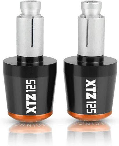 Miniatura 17 de Motocicleta para Y&AMAHA XTZ125 XTZ 125 2021 2022 2023 78 pulgadas 22MM Tapas de empuñadura antivibraciones Tapones de manillar de motocicleta Negro