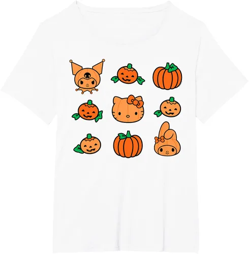 Miniatura 51 de Camiseta de Halloween Hello Kitty My Melody Kuromi Pumpkins