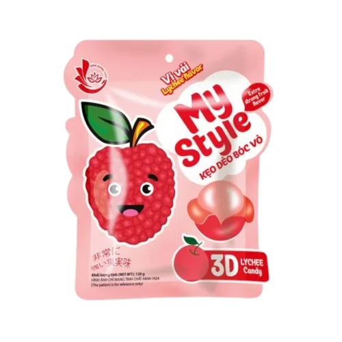 Miniatura 3 de My Style 3D - Caramelo de gomita pelable - Auténtico caramelo vietnamita de frutas tropicales, bolsa de 4.23 onzas (4.23 oz), sabores de frutas