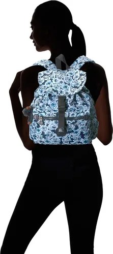 Miniatura 4 de Kipling Women's Keeper - Mochila pequeña, acolchada, correas ajustables, cierre de cordón, Rosas itinerantes, Mochila pequeña Keeper, acolchada