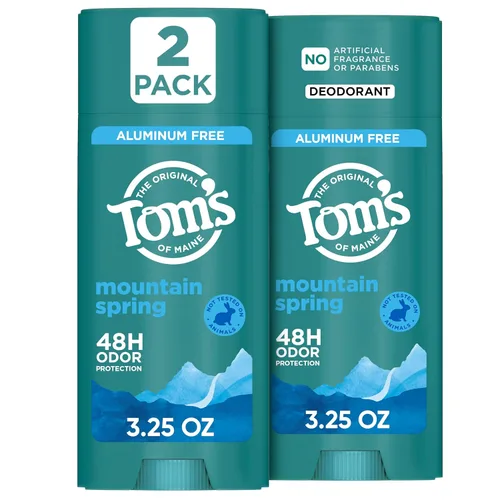 Miniatura 12 de Tom's of Maine Desodorante natural sin aluminio de sándalo y vainilla para mujeres y hombres, se aplica transparente, protección contra olores