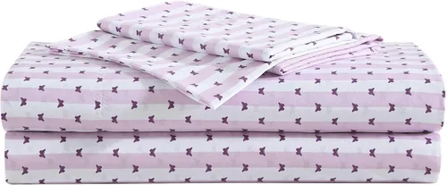 Miniatura 11 de Betsey Johnson - Sábanas de cama King, ropa de cama suave y ligera, resistente a la decoloración y a las arrugas (leopardo, King)
