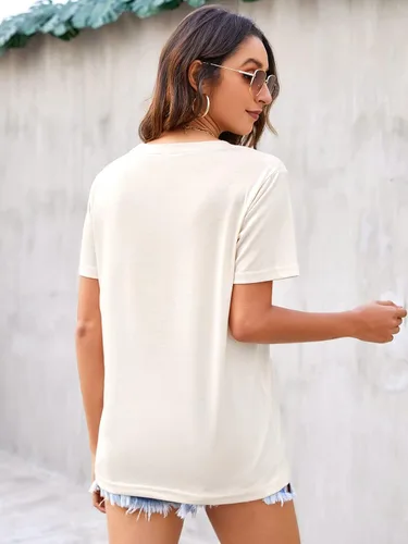 Miniatura 5 de Blooming Jelly Camiseta de manga corta para mujer, diseño gráfico de moda, ajuste holgado, para verano