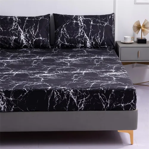 Miniatura 2 de Sábana bajera y funda de almohada, protector de colchón impermeable, funda de colchón suave y transpirable con bolsillo profundo para colchón de 6 a