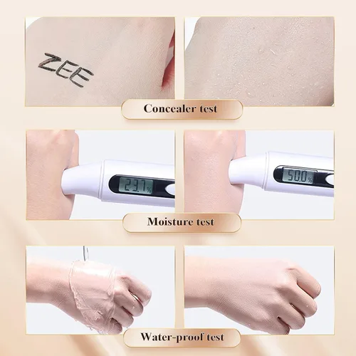 Miniatura 6 de CC Cream Foundation - Cojín de aire para cabeza de hongo, maquillaje facial, corrector hidratante impermeable, control de aceite, maquillaje desnudo