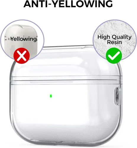 Miniatura 6 de AhaStyle Funda transparente para Airpods Pro 2 (2023/2022), fundas protectoras de TPU suave vienen con correa de mano compatible con Apple AirPods