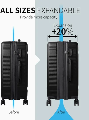 Miniatura 2 de Zitahli Luggage Set - 3 Pieces Luggage Sets Expandable - Hard Case Luggage - Spinner Wheels Suitcase with TSA Lock - YKK Zippers Suitcase Sets