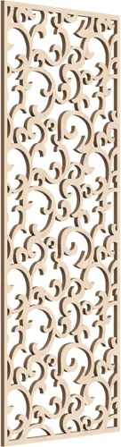 Miniatura 178 de Wheatland Paneles de pared decorativos de madera con calado, 9 3/8 pulgadas de ancho x 24 3/8 pulgadas de alto x 1/4 de alto, nogal