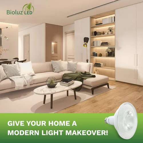 Miniatura 4 de Bioluz LED Paquete de 4 Bombillas LED PAR38 Equivalente a 90W Usando 13W 3000K Blanco Suave 1050 Lúmenes Base E26 Bombillas de Luz de Inundación