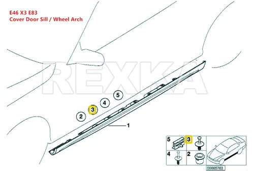 Miniatura 7 de Rexka 20 piezas Remache de clip de retención para parachoques compatible con BMW 51-11-8-174-185 51118174185