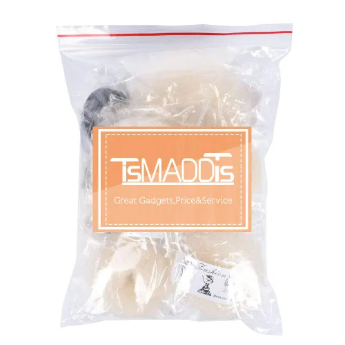 Miniatura 6 de TsMADDTs Juego para hacer moños estilo anillo, 7 moños dorados, 5 lazos para el cabello, 20 alfileres para peinados de moño