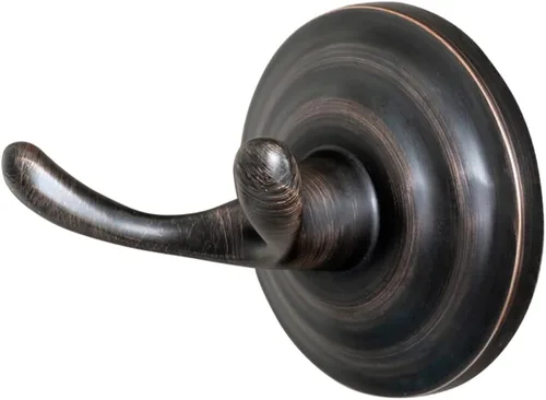 Miniatura 2 de Amazon Basics Gancho redondo tradicional de zinc para toalla de baño y bata, bronce frotado con aceite Tradicional