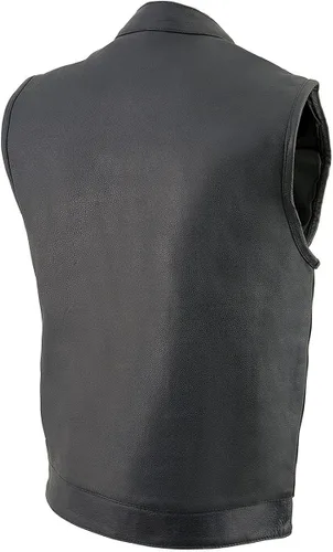 Miniatura 9 de Milwaukee Leather MLM3514 - Chaleco de cuero para hombre "Cool-Tec" estilo club