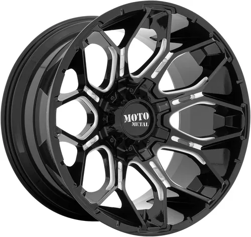 Miniatura 2 de Moto Metal 20x9 5x5.0/5.5 5 0mm NEGRO BRILLANTE FRESADO - MO80829035300
