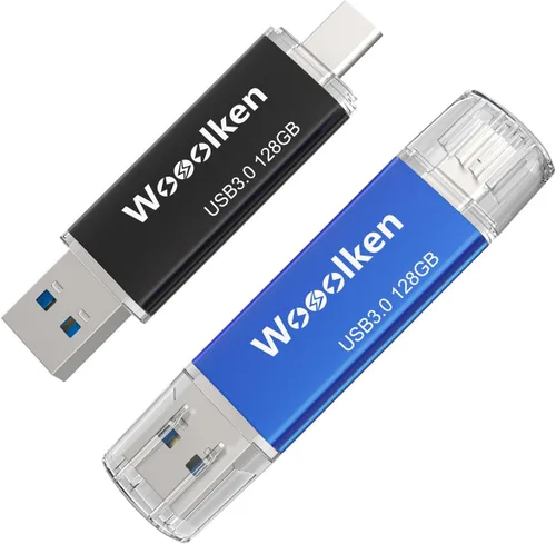 Miniatura 11 de Unidad flash USB C de 8 GB, paquete de 10 unidades flash Wooolken tipo C + USB 2.0 Thumb Drive OTG Memory Stick compatible con iPhone 16/15