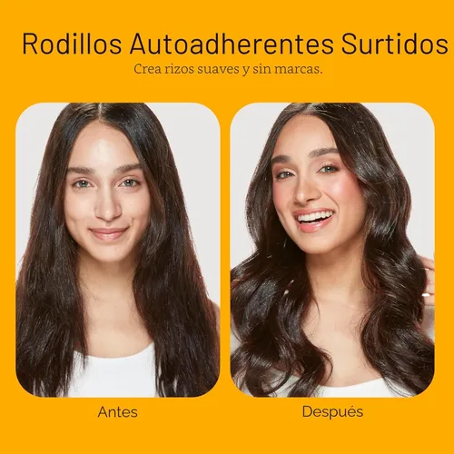 Miniatura 8 de Conair Rulos para el cabello de varios tamaños y colores, con autoajuste, 31 piezas con bolsa de almacenamiento (paquete de 1)