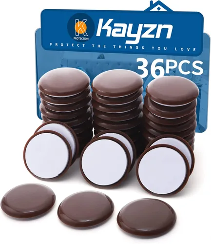 Miniatura 12 de Deslizadores de muebles autoadhesivos de 2.5 pulgadas, 16 deslizadores cuadrados para muebles, deslizadores de sillas autoadhesivos, deslizadores