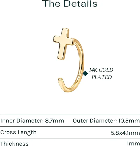 Miniatura 3 de PAVOI 925 Sterling Silver Huggie Half Hoop Earrings Hypoallergenic Minimalist Tiny Cartilage Earring