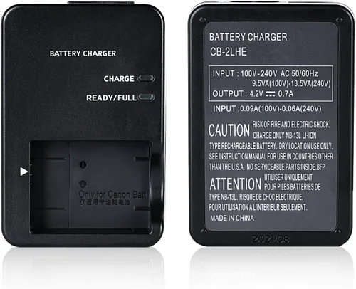 Miniatura 4 de CB-2LH CB-2LHT NB-13L Cargador de batería compatible con Canon PowerShot G7 X G7 X Mark II III G1 X Mark III G5X G5 X Mark II G9X G9 X Mark II SX620