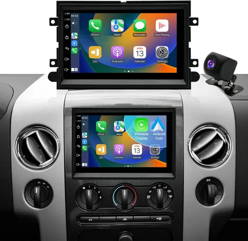 Radio de Coche para Ford F150 F-150 2004-2008, F250/F350 2006-2016, E150/E250/E350 2009-2014, Shelby GT500 2007-2009, Pantalla Táctil Estéreo Fusion