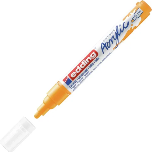 Miniatura 26 de edding 5100 Medium Grey-1 Punta redonda impermeable de 0.079-0.118 in, pintura acrílica para dibujar sobre lienzo, papel de arte y marcadores