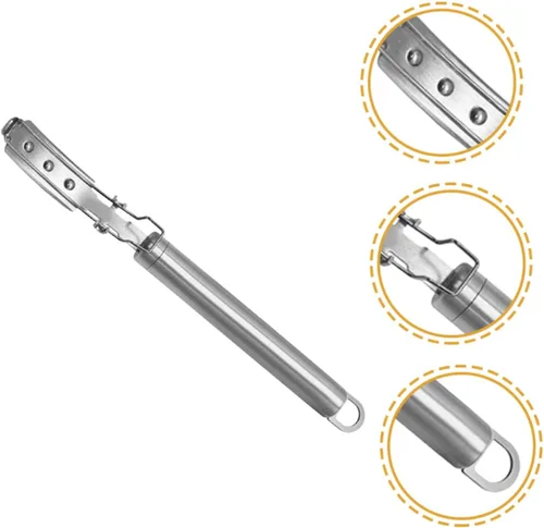 Miniatura 5 de HOMSFOU 2 unids herramienta de afeitar de cocina herramienta de mano de acero inoxidable raspador herramientas rebanador de pan cocina carne cerdo