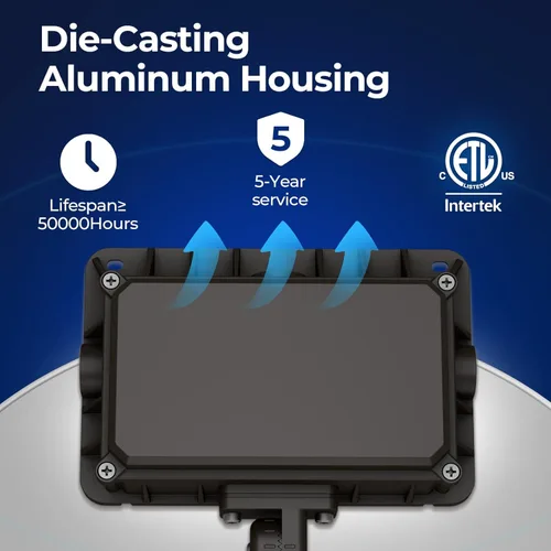 Miniatura 8 de CINOTON - Luz de inundación LED de atardecer a amanecer al aire libre de 50 W, luminaria de pared de seguridad impermeable IP65 de 7000 lúmenes