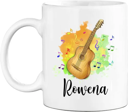 Miniatura 10 de Taza de café blanca con nombre personalizado para reproductor de piano, 11 y 15 onzas, taza de café con instrumento musical de piano, regalos