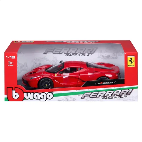 Miniatura 9 de Bburago Vehículo fundido a presión LaFerrari Race and Play a escala 1:18 (los colores pueden variar)