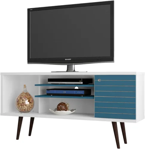 Miniatura 24 de Manhattan Comfort Liberty Soporte de TV Moderno de Mediados de Siglo para Televisores de hasta 46 Pulgadas, Centro de Entretenimiento