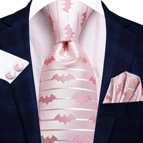 Miniatura 84 de Hi-Tie Corbatas de seda para hombre, diseño de cachemira a rayas, con bolsillo, gemelos cuadrados, conjunto formal de negocios