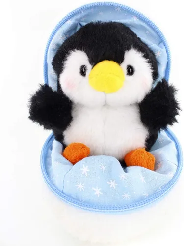 Miniatura 16 de Plushland Bola de Nieve Animal de Peluche con Cremallera Animales de Peluche Lindos Surtido de Juguetes Blandos para Novia, Familiares y Amigos