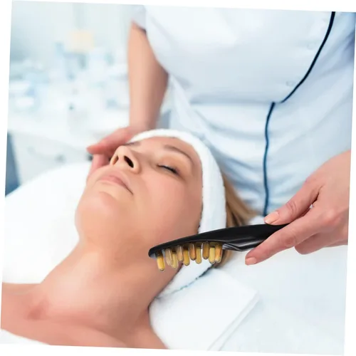 Miniatura 4 de Guasha - Herramienta de masaje de raspado, peine de cuerno de buey, terapia de punto de activación, peine de dientes anchos para palo de masaje