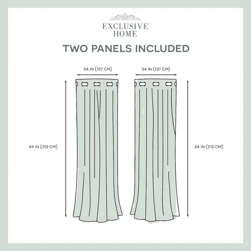 Miniatura 5 de Par de paneles de cortinas Wilshire Sheer de Exclusive Home Curtains para ventanas