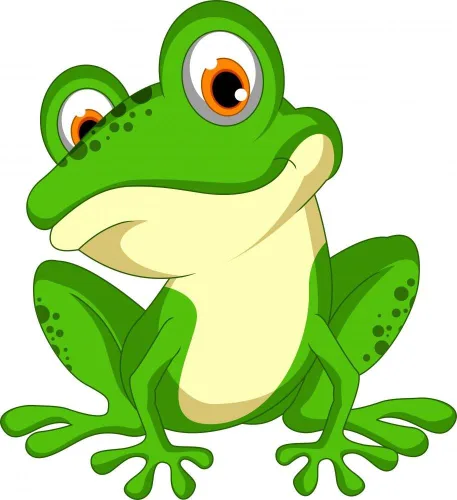 Miniatura 2 de Wallmonkeys FOT-79998521-48 WM362635 - Calcomanías de pared divertidas de dibujos animados de rana verde, 48 pulgadas de alto x 44 pulgadas