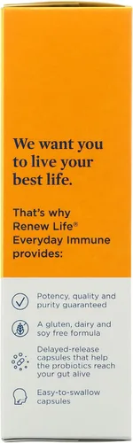 Miniatura 4 de Renew Life Cápsulas inmunes probióticas diarias, suplemento diario que apoya la salud respiratoria e inmunológica, L. Rhamnosus GG y B. lactis