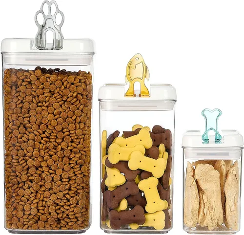 Miniatura 12 de Felli Flip Tite - Contenedor de almacenamiento con cuchara integrada y tapa hermética de 5 pulgadas, anillo grande y M, recipiente acrílico apilable